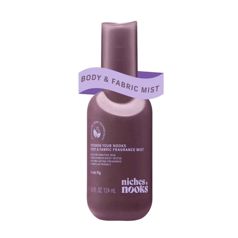 Niches & Nooks Body & Fabric Mist Womens 4.2oz Purple New Fresh Fig Fragrance